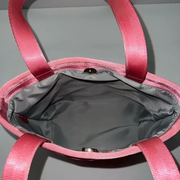 Vintage Harvey's Original Seatbelt Small Shoulder Bag Y2K in Pink Raspberry - Picture 6 of 9